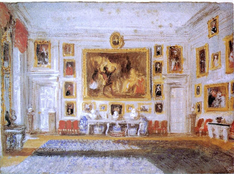  Joseph William Turner Petworth: the Drawing room - Hand Painted Oil Painting