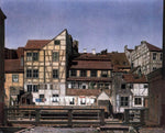  Ludwig Deppe Houses at a Millrace - Hand Painted Oil Painting