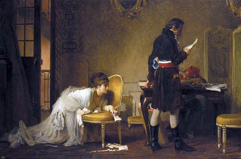  Marcus Stone An Appeal for Mercy, 1793 - Hand Painted Oil Painting