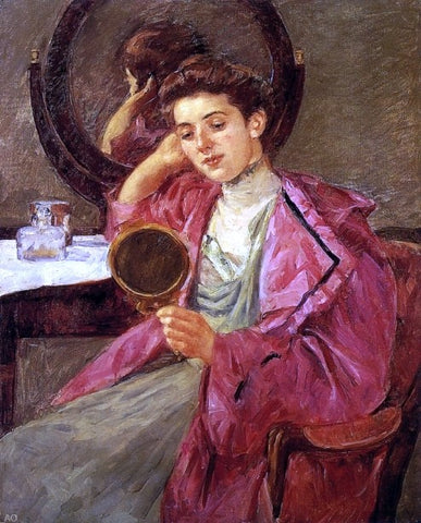  Mary Cassatt Antoinette at Her Dressing Table - Hand Painted Oil Painting