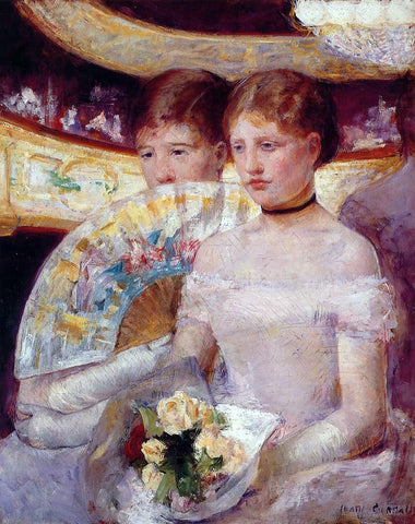  Mary Cassatt Two Women in a Theater Box - Hand Painted Oil Painting
