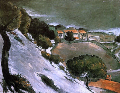  Paul Cezanne L'Estaque under Snow - Hand Painted Oil Painting