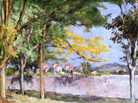  Paul Cezanne The Road (also known as The Ancient Wall) - Hand Painted Oil Painting