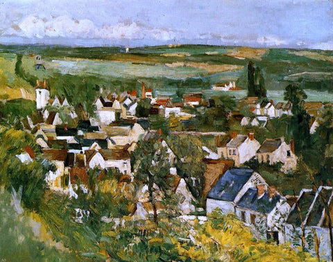  Paul Cezanne View of Auvers-sur-Oise - Hand Painted Oil Painting