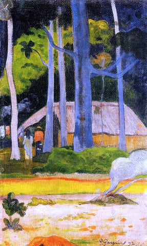  Paul Gauguin A Cabin under the Trees - Hand Painted Oil Painting