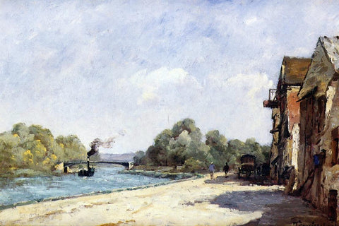  Paul Desire Trouillebert A Bridge over the Oise - Hand Painted Oil Painting