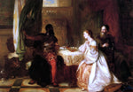  Robert Alexander Hillingford Othello Recounting His Adventures to Desdemona - Hand Painted Oil Painting