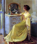  Robert Vonnoh Bessie Potter Vonnoh at Her Dressing Table - Hand Painted Oil Painting