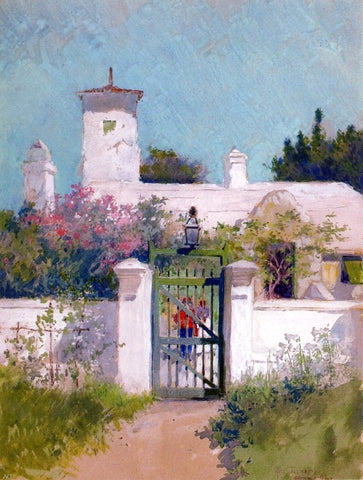  Ross Turner The Green Gate, Bermuda - Hand Painted Oil Painting