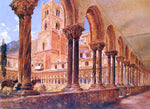  Rudolf Von Alt A View of Monreale, Above Palermo - Hand Painted Oil Painting