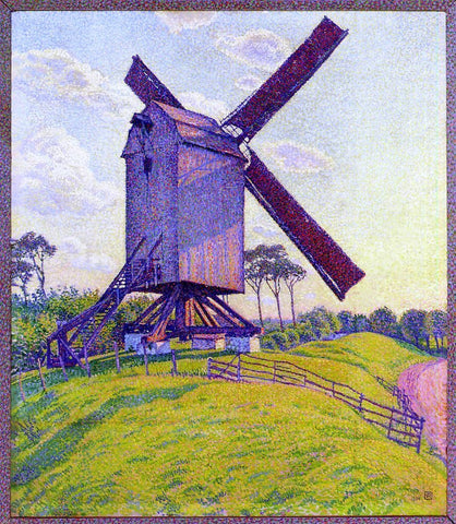  Theo Van Rysselberghe The Mill at Kelf - Hand Painted Oil Painting