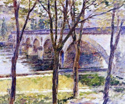  Theodore Robinson A Bridge near Giverny - Hand Painted Oil Painting