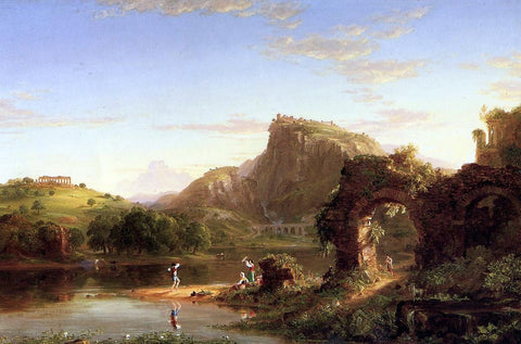  Thomas Cole L'Allegro (also known as Italian Sunset) - Hand Painted Oil Painting