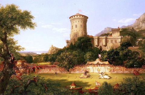  Thomas Cole The Past - Hand Painted Oil Painting