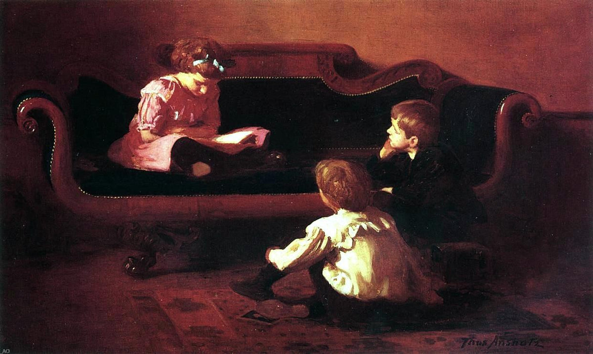 Thomas Pollock Thomas Pollock Anschutz The Fairy Tale Oil Painting ...