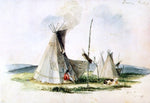  II Titian Ramsey Peale Sioux Lodge - Hand Painted Oil Painting