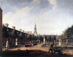  Vincent II Laurensz. Van der Vinne The Courtyard of the Proveniershof - Hand Painted Oil Painting