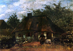  Vincent Van Gogh The Cottage and Woman with Goat - Hand Painted Oil Painting