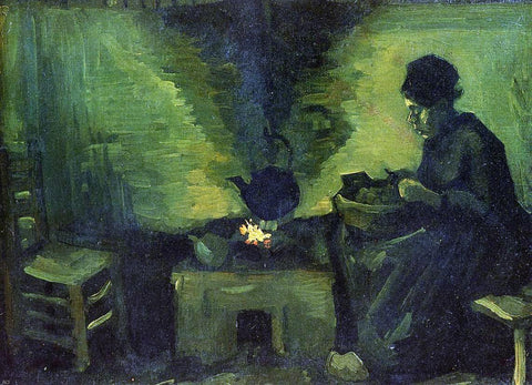  Vincent Van Gogh Peasant Woman by the Fireplace - Hand Painted Oil Painting