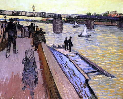  Vincent Van Gogh The Bridge at Trinquetaille - Hand Painted Oil Painting