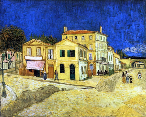  Vincent Van Gogh The Street, the Yellow House - Hand Painted Oil Painting