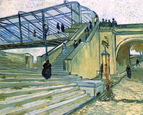  Vincent Van Gogh The Trinquetaille Bridge - Hand Painted Oil Painting