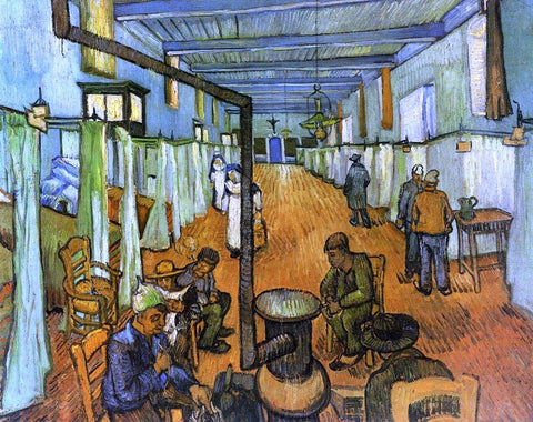  Vincent Van Gogh Ward in the Hospital at Arles - Hand Painted Oil Painting