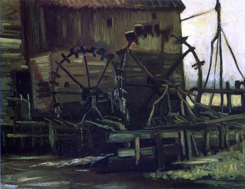  Vincent Van Gogh Water Wheels of Mill at Gennep - Hand Painted Oil Painting