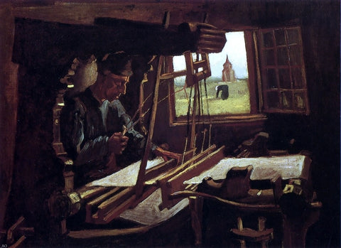  Vincent Van Gogh Weaver near an Open Window - Hand Painted Oil Painting