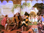  Walter Howell Deverell Twelfth Night, Act II, Scene IV - Hand Painted Oil Painting