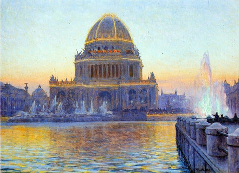  Walter Launt Palmer Twilight at the World's Columbian Exposition - Hand Painted Oil Painting