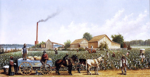  William Aiken Walker Plantation Wagon Scene - Hand Painted Oil Painting
