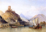  William Callow RWS Castle and Town of Cochem on the Moselle - Hand Painted Oil Painting