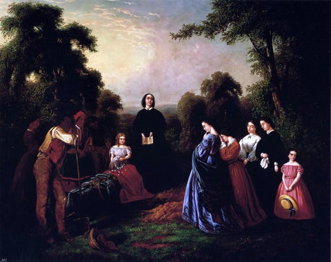  William D Washington The Burial of Latane - Hand Painted Oil Painting