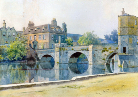 William Fraser Garden The Bridge at St. Ives - Hand Painted Oil Painting