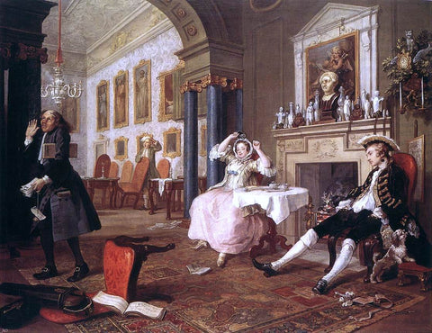  William Hogarth Marriage a la Mode - Hand Painted Oil Painting