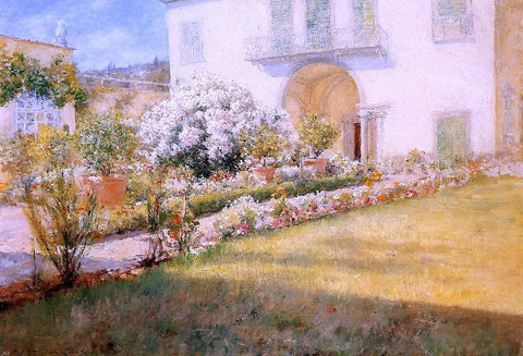  William Merritt Chase A Florentine Villa - Hand Painted Oil Painting
