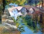  William Merritt Chase Reflections (also known as Canal Scene) - Hand Painted Oil Painting