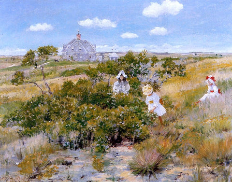  William Merritt Chase The Bayberry Bush (also known as Chase Homestead: Shinnecock Hills)) - Hand Painted Oil Painting
