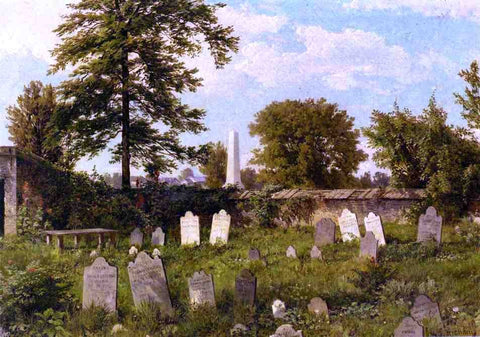  William Trost Richards Leverington Cemetery - Hand Painted Oil Painting