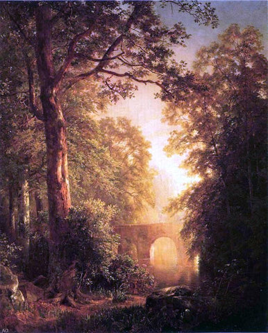  William Trost Richards The Arched Bridge - Hand Painted Oil Painting