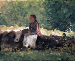  Winslow Homer On the Fence - Hand Painted Oil Painting