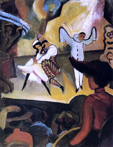  August Macke Russian Ballet I - Hand Painted Oil Painting