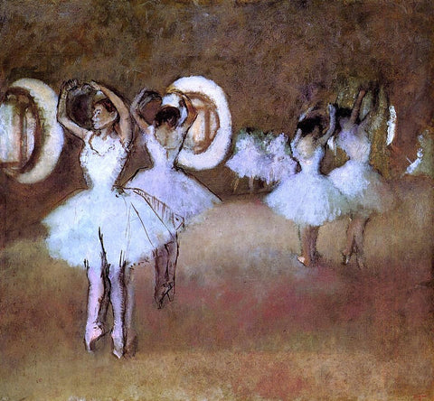  Edgar Degas Dance Rehearsal in theStudio of the Opera - Hand Painted Oil Painting