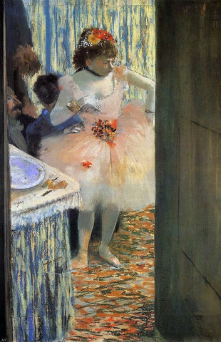  Edgar Degas Dancer in Her Dressing Room - Hand Painted Oil Painting