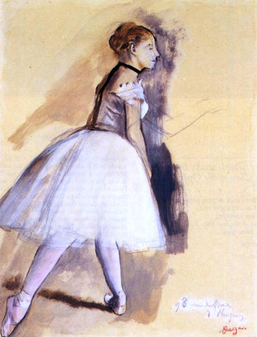 Edgar Degas Dancer Standing (study) - Hand Painted Oil Painting