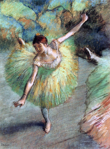  Edgar Degas A Dancer Tilting - Hand Painted Oil Painting