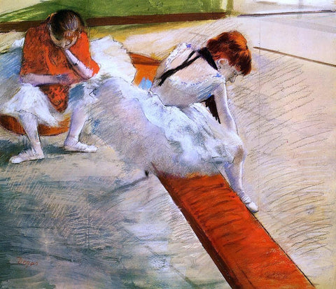  Edgar Degas Dancers Resting - Hand Painted Oil Painting