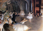  Edgar Degas The Rehearsal on Stage - Hand Painted Oil Painting