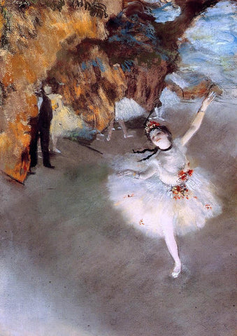  Edgar Degas A Star (also known as Dancer on Stage) - Hand Painted Oil Painting